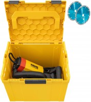 REMS Krokodil 180 SR dr�kovac� bruska 2000 W + 2x kotou� LS H-P Ø 180 mm + L-BOXX H, 185X07