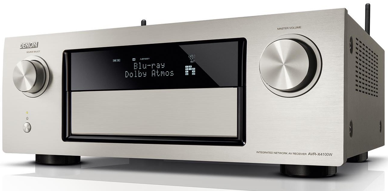 【美品】DENON AVR-X4100W Denon AVR-X4100W (AVR X4100W) Amplituner kina domowego 7.2 z