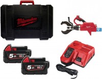 Milwaukee M18 HCC75-502C aku hydraulick nky na kabely 2x aku 18V/5.0Ah + kufr 4933459269