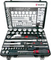 W�rth 09651756 gola sada n�str�n�ch kl��� 1/4“ a 1/2“, 56 ks