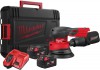 Milwaukee M18 FROS125-502X aku excentrick� bruska 125 mm, 2x aku 5.0 Ah + kufr, 4933498254