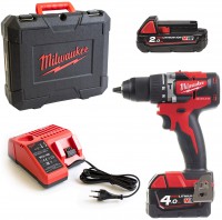 MILWAUKEE M18CBLPD-422C bezuhlkov aku pklepov vrtaka 18V 1x4Ah 1x2Ah v kufru