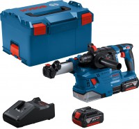 Bosch GBH 18V-22 aku bezuhlkov vrtac kladivo SDS-plus 2x 4,0 Ah + GDE 18V-12 + L-Boxx