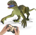 GILOBABY Dinosaurus na dálkové ovládání, LED světla, chůze a řev