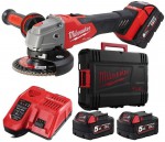 Milwaukee M18 FSAG125XB-502X aku hlov bruska 125 mm s posuvnm spnaem 5,0 Ah 4933478430