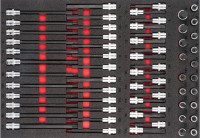 Vigor V6809 sada n�str�n�ch hlavic, 62 d�l�, 5–19 mm a T20–T70