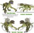 GILOBABY Dinosaurus na dlkov ovldn, LED svtla, chze a ev