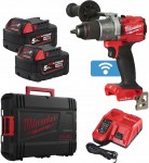 Milwaukee M18 ONEPD2-502X aku vrtaka s pklepem 2x 18V/5.0Ah, 135Nm + kufr 4933464527