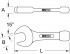 KS Tools 963.7666 BRONZEplus �derov� vidlicov� kl�� 135 mm