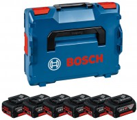 Bosch 6x aku GBA 18V 4,0 Ah + L-Boxx 1600A02A2S 