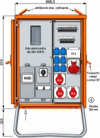 Walther-Werke WAV0170R1 p�ipojovac� rozvodn� sk��� 44 kVA, 63 A