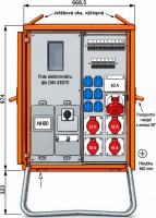 Walther-Werke WAV0135R1 p�ipojovac� rozvodn� sk��� 44 kVA, 63 A