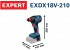 Bosch EXPERT EXDX18V-210 aku r�zov� utahov�k 1/4“, 1/2“ 210 Nm L-BOXX bez aku, 06019J0400