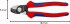 KNIPEX 95 22 165 n��ky na kabely s otev�rac� pru�inou 165 mm
