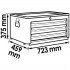 Vigor V1902 n�stavba pro d�lensk� voz�k VIGOR 1000, 3 z�suvky 