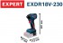 Bosch EXPERT EXDR18V-230 aku r�zov� utahov�k 1/4“ 230 Nm 18V L-BOXX bez aku, 06019L6400
