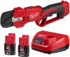 Milwaukee M12 BLPRS-202 aku vyv�tvovac� n��ky, st�ih do 32 mm, 2� 2,0 Ah, nab�je�ka, 4933480115