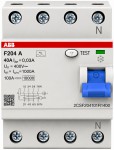 ABB F204 A-40/0,03 2CSF204101R1400 proudov� chr�ni� 40 A, 30 mA, typ A, 4P