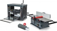 EXMAC A200/D330/HW sada srovn�vac� a tlou��kovac� hoblovky s 10 ks HW desti�ek