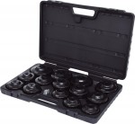 KS Tools 150.9320 sada miskov�ch kl��� na olejov� filtry 3/8“, 15 ks
