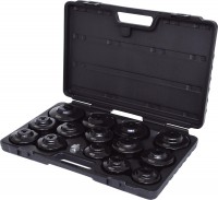 KS Tools 150.9320 sada miskov�ch kl��� na olejov� filtry 3/8“, 15 ks