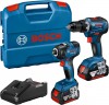 Bosch GDR 18V-200 aku utahov�k + GSR 18V-55 aku �roubov�k + 2 x4,0 Ah + L-Case