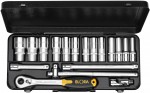 Elora 770-LTIU sada hlubok�ch n�str�n�ch hlavic 1/2“ 10–32 mm, 12-hran, 18-d�ln�