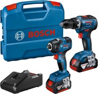 Bosch GDR 18V-200 aku utahov�k + GSR 18V-55 aku �roubov�k + 2 x4,0 Ah + L-Case