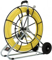 Runpotec 10096 GF11 protahovac pero ze skelnho vlkna Ø 11 mm, dlka 250 m, vetn pojzdnho navjecho stojanu