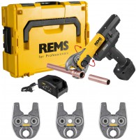 REMS Mini-Press 14,4 V ACC aku radi�ln� lis 22 kN SET V 15+18+22, L-Boxx, aku 2,5 Ah, nab�je�ka, 578044