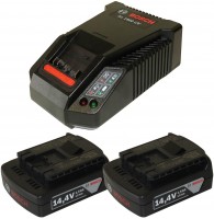 2x aku 14,4V 1,5AH Li-Ion + nab�je�ka 30 min 14,4 + 18V AL 1860 CV Bosch