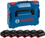 Bosch aku sada 6x GBA 18V 4.0Ah + L-Boxx