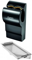 AB14 Dyson  Airblade osoušeč rukou černý + odkapávací nádoba stříbrná