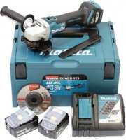 Makita DGA511RTJ aku hlov bruska 125 mm + 2x 5,0Ah + Makpac