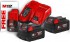 Milwaukee M18 NRG-502 aku nabjec sada, 2x M18 B5, 1x M12 B2, nabjeka M12-18 FC, 4933459217