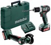 Metabo Set PowerMaxx BS 12 BL + PowerMaxx CC 12 BL, 2x Li-Power aku 12V/2,0 Ah, nabjeka SC 30