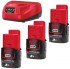 Milwaukee M18 NRG-303 aku nabjec sada, 3x M12 B3, nabjeka M12 C12 C, 4933459207