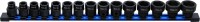 BGS 74700 sada r�zov�ch n�str�n�ch hlavic 1/2“ 6-hran 10–24 mm, 15-d�ln�