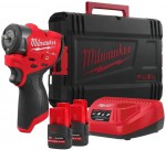 Milwaukee M12 FSCIWF14-252X aku 1/4“ rzov utahovk, 136 Nm, 2 aku M12 HB2.5 + C12 C + kufr, 4933498974