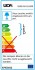 9293.04.01.8100 LED stropn svtidlo WOFI Anesa 26 W, 44 cm, tepl bl, chrom