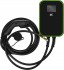 Green Cell GC EV14 PowerBox wallbox 22kW s kabelem Typ 2 (6m), ern-zelen