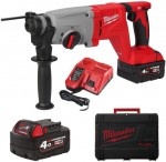 Milwaukee M18 BLHACD26-402X aku bezuhlkov vrtac kladivo SDS-Plus 2x 4,0 Ah