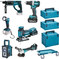 Makita DLX6087TJ1 aku set 6 pstroj 3x aku 5.0Ah + 3x kufr