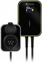Green Cell EV PowerBox EV15RFID wallbox 22kW s RFID tekou a kabelem Typ 2 (6 m), ern-zelen