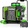 Huepar W03CG 3D k���ov� laser 3 � 360� se zelen�m paprskem, Bluetooth a oto�nou z�kladnou