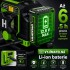 Huepar W03CG 3D k���ov� laser 3 � 360� se zelen�m paprskem, Bluetooth a oto�nou z�kladnou