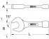 KS Tools 517.2296 �derov� vidlicov� kl�� 5 3/8“