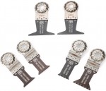 Fein 35222967010 Best of E-Cut Starlock WOOD & METAL sada pilovch pltk 6-dln