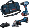Bosch Professional Combi-Set 18V GSR + GWS + 24,0 Ah + GAL + brana (0615A5007N)