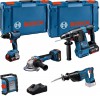 Bosch Professional 18V Profi-Set (GSB + GWS + GBH + GSA + GLI + 35,0 Ah + GAL) – 0615A5007S